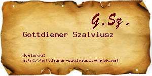Gottdiener Szalviusz névjegykártya